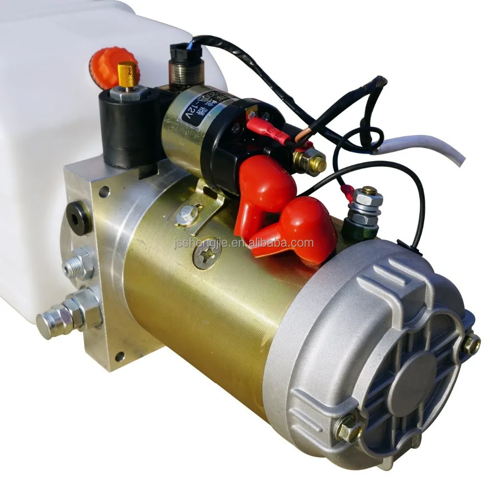 SJA-001 DC12V doppel wirkenden cylider 2.2cc pumpe 7 liter stahl tank Mini hydraulische power pack einheit für scissor lift