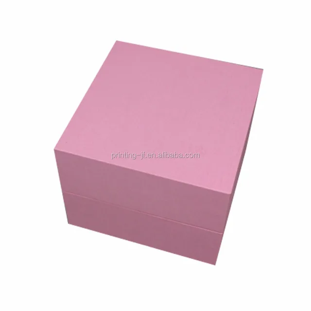 customized plain colored cardboard gift box pack with lid