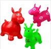 PVC cute inflatable bouncing horse plastic inflate jumping horse kid riding horse toys