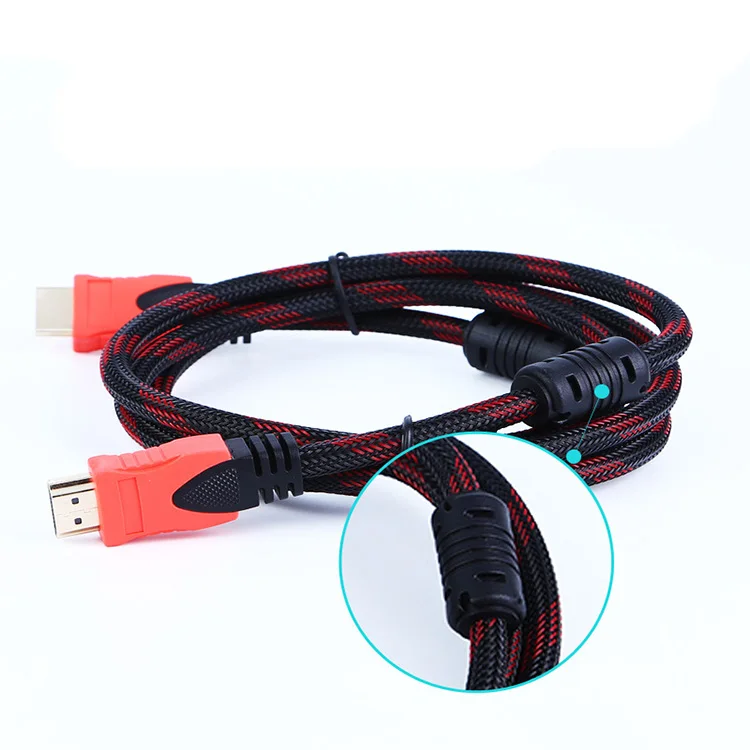 4K 3D High Speed Audio Video 1.5m red and black 18Gbps HDTV Cable - ANKUX.COM