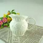 STOCK cheap wholesale white ceramic milk jugs decorative milk jug