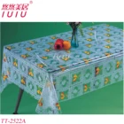 Vegetables Plaid table cloth Fruits Transparent PVC print Tablecloth Kitchen table cover