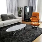 Customized size shape 100% natural marble top coffee table, white marble coffee table.