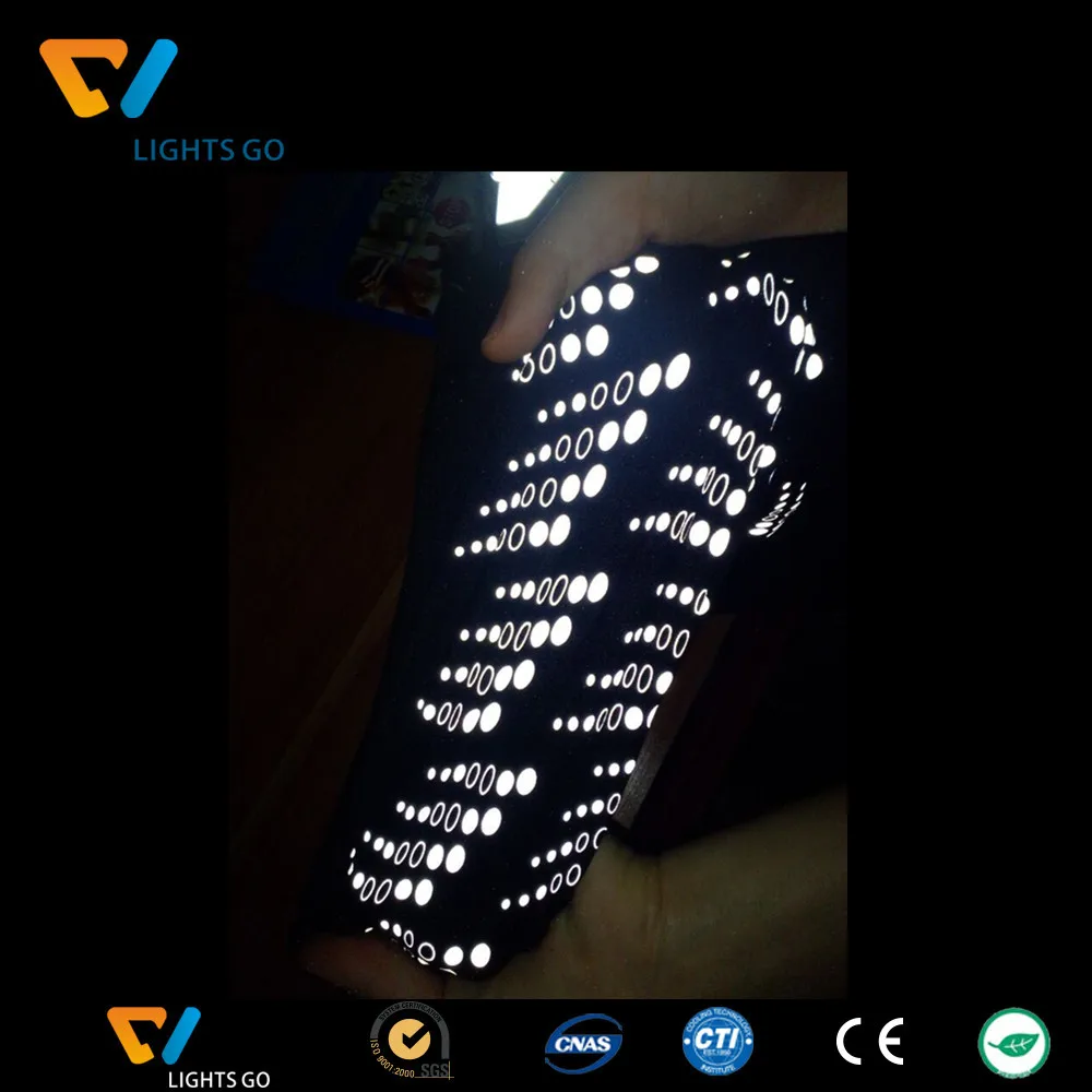silver grey reflective heat transfer t-shirt logo