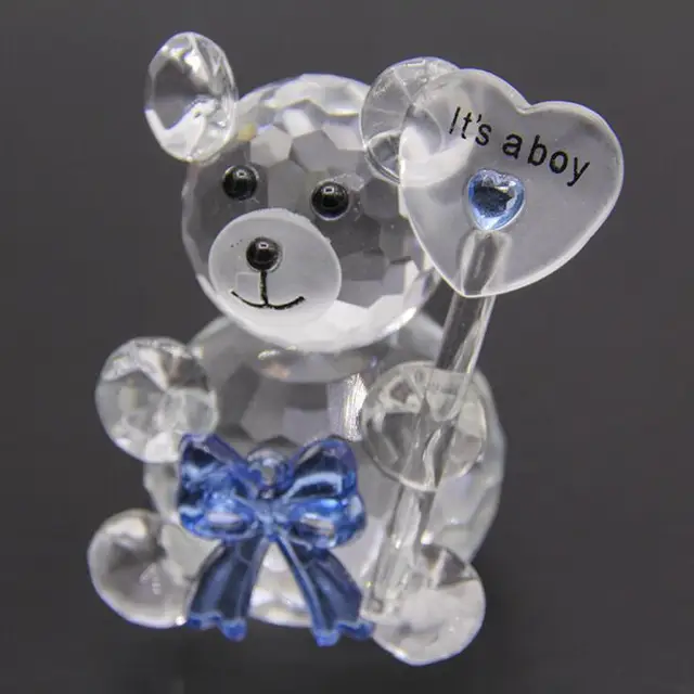 crystal glass bear