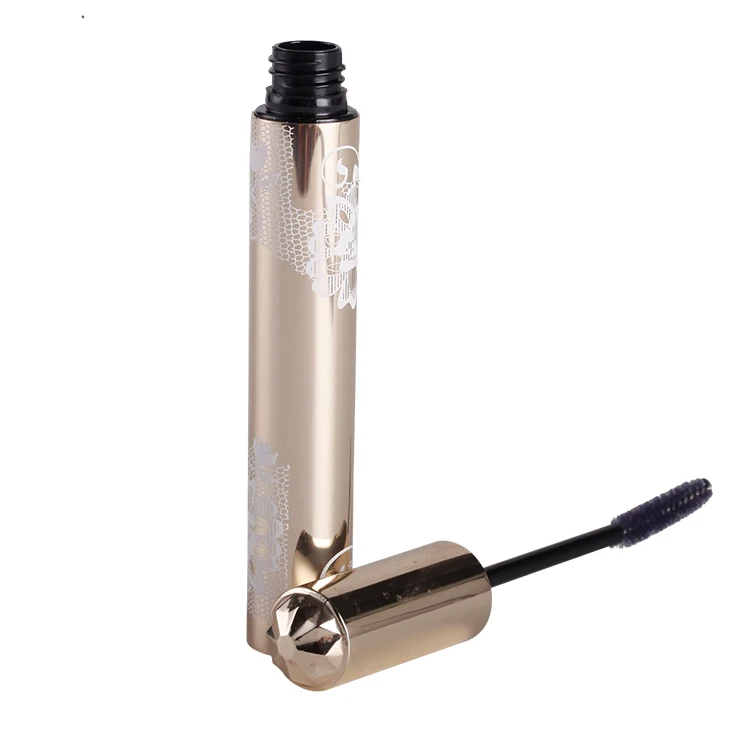 Private Label Customized Gold Cosmetic Mascara Packaging,Plastic