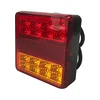 Led Red/Amber Utility Trailer Truck Square Brake Turn Signal Brake Light
