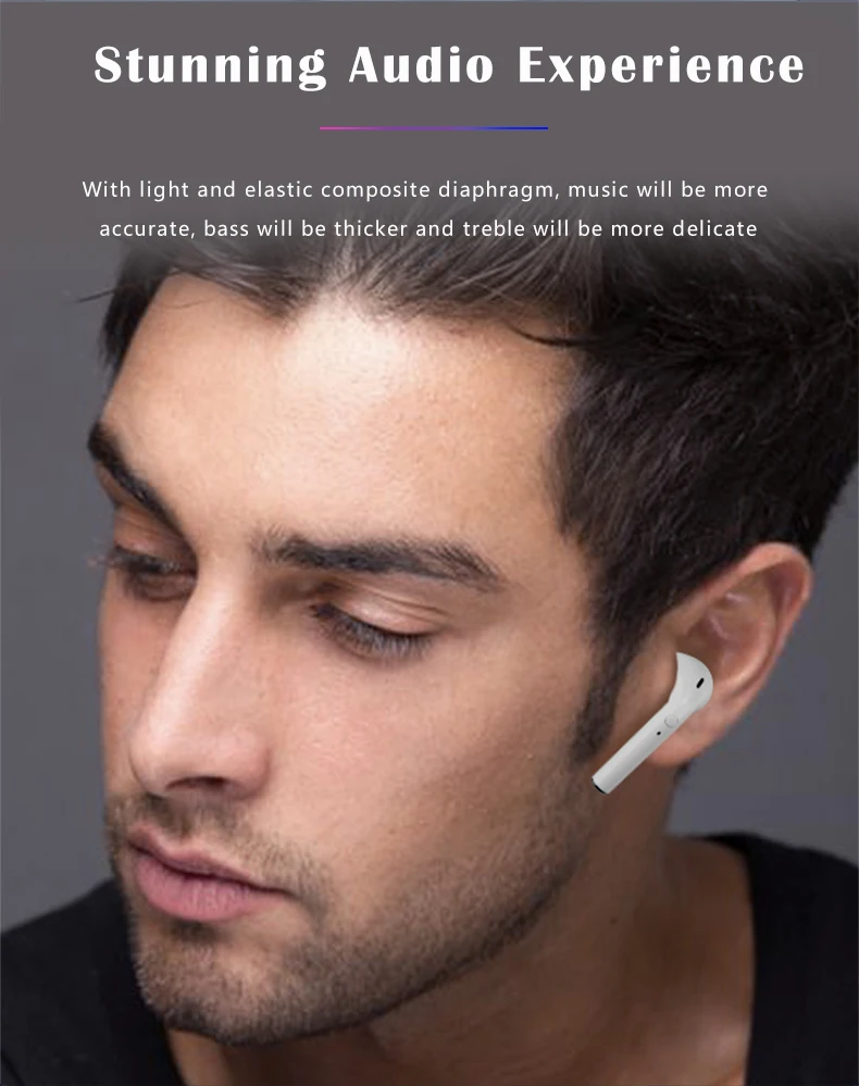 Wireless Bluetooth Headset With V5.0 Stereo Sound Tws Wireless Earphone Built-in Microphone - ANKUX.COM