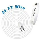 25-Feet 3 Outlet Extension Cord 16/3 SJTW 3-Wire Grounded Multi-Outlet Indoor/Outdoor Use