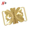 Fujian factory direct needle free sale alloy two-joint gold metal ladies clasp belt buckle