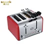 Stainless Steel 4 Pieces Electric household sandwich bread Toaster for Breakfast