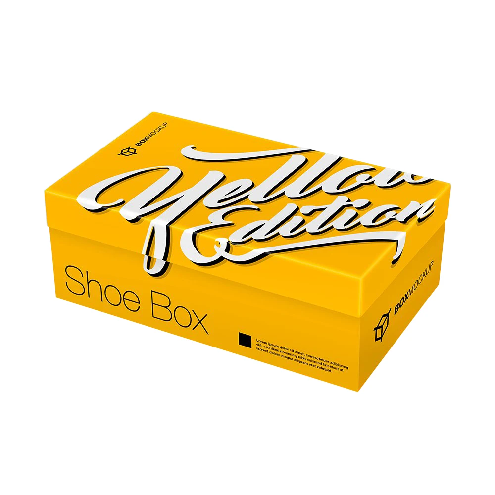 luxury design rigid white custom shoe box with logo