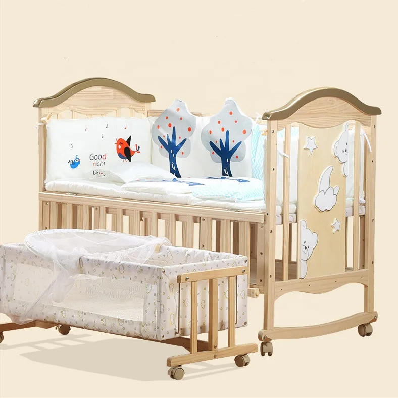 Royal Baby Custom Made Wood Baby Crib French Style Elegant