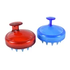 Hand held scalp head massager spa hair scalp soft silicone shampoo brush