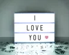 Trade Assurance Home Decoration DIY LED Cinema Light Box With Letters Warm Light for Display