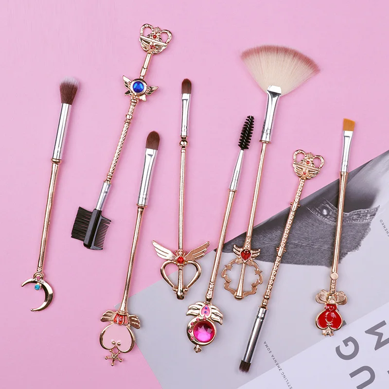 metal makeup brush set