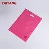 Custom-made biodegradable pink folding shopping plastic carrier bags