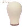Aisi Hair Canvas Block Head Mannequin Head Weft Wig Display Style Styling Manikin Head Cork Inside Dryer Free Gifts