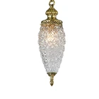Modern Indoor Decor Glass Bulb Copper Retro Pendant Lamp For Restaurant Loft Coffee Shop