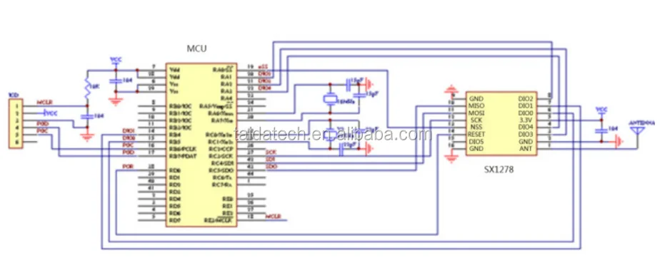 Spread-spectrum lora wireless 5000m long-distance anti-jamming 433M SX1278 LoRa transceiver module - ANKUX.COM
