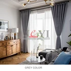 NEYI CU-grey custom modern living room blackout curtain fabric with butterfly