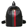 Wholesale fashion nylon small backpack purse teen girl travel black color backpack