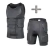 Goalkeeper Suit Protective Gear Set Training Suit for Soccer Basketball Paintball Rib Protector