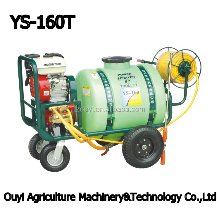 Hot Sale!!! POWERGEN Gasoline Engine 6.5HP Long Range Spraying Gun Mobile Orchard Fruit Tree Garden Sprayer 160L