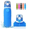 Kean MyFriday 750ml Travel Water Bottle Bpa Free Leak Proof Silicone Foldable Sports Water Bottle