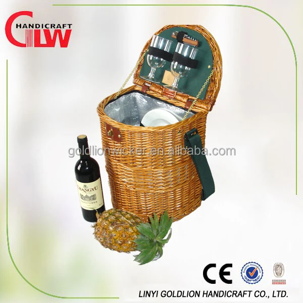 wicker picnic basket kids mini collapsible basket oval gift