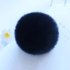 5cm faux rabbit fur pom pom furry with press button fake fur hat bubble removable fur keychain pompom