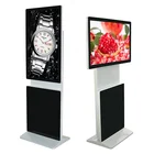 Wifi 4g network electric rotating screen lcd advertising display floor standing kiosk