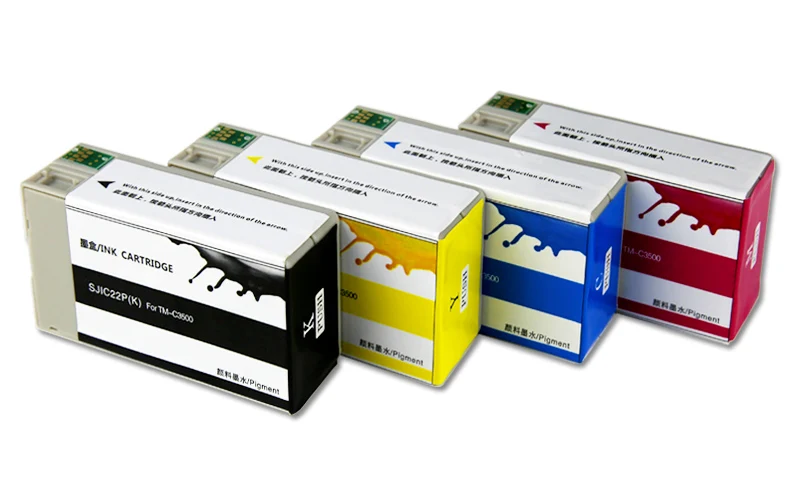 Compatible Epson TMC3520 TMC3510 TM-C3500 tmc3500 SJIC22P tm c3500 Ink Cartridge SJIC22P Pigment Ink Cartridge