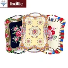 Custom Promotional Colorful Metal Serving Tray For Decorative Food