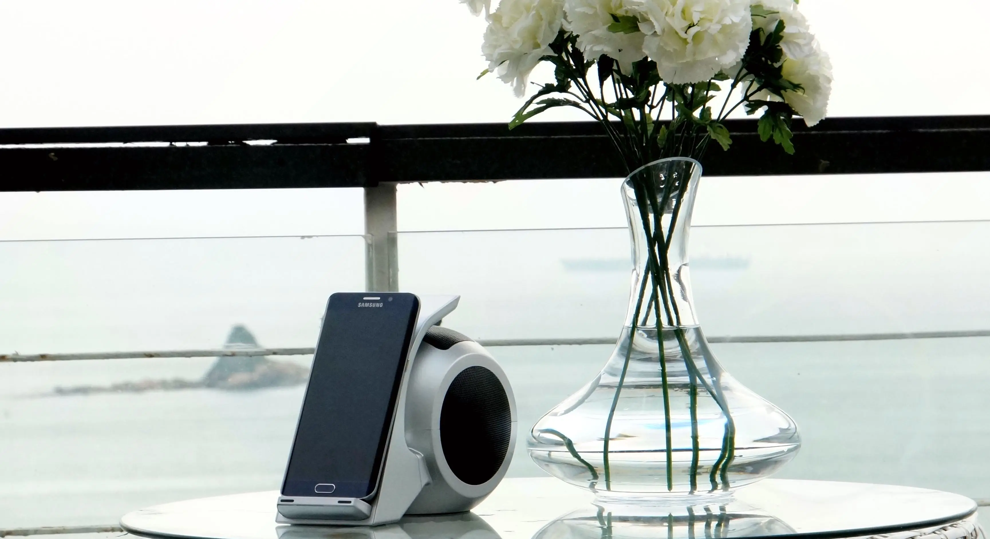 5.0 wireless charging bluetooth speaker NFC speaker qi wireless charging bluetooth speaker - ANKUX.COM