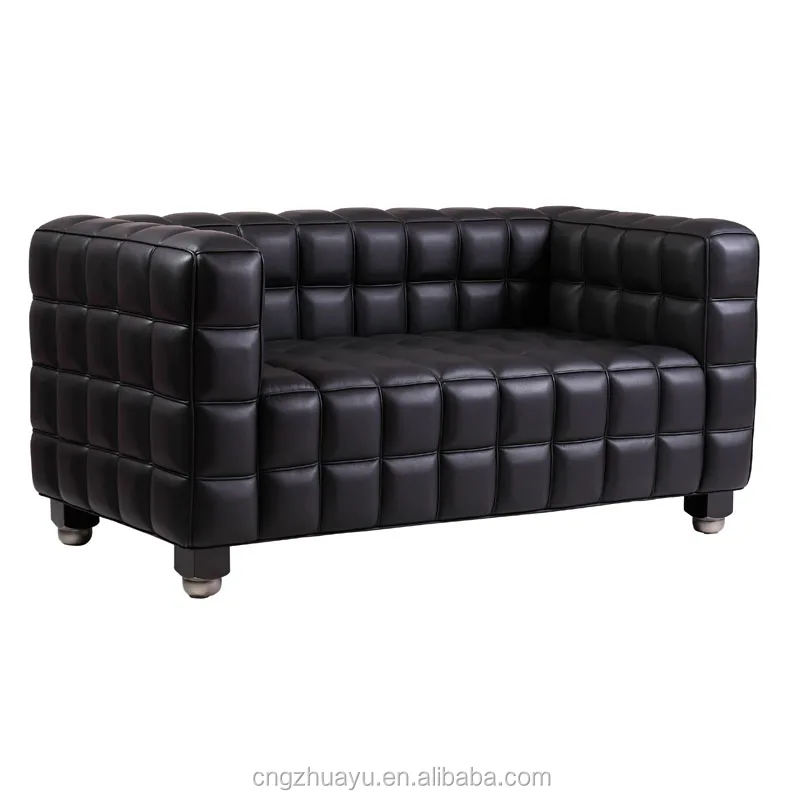 Mid Century Genuine Leather Kubus Sofa