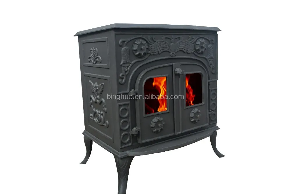 Doubledoor Cast Iron Wood Burning Stove,Log Burner Buy Cast Iron