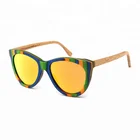 Handmade Candy Wood +Beech Wooden Sun Glasses Sunglasses