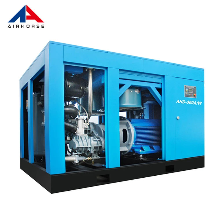 AC Power Saving Energy Stationary 132KW 175HP Industrial Screw Compressor Air Compressing Machine For Sale
