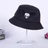 2018 black white solid Alien Bucket Hat Unisex Bob Caps Hip Hop Men women Summer Panama Cap Beach Sun Fishing boonie Hat