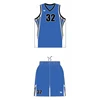 Dry fit color combination blue uniform latest design basketball jersey