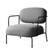 Metal Frame lounge arm Chair relax chair leather living room furniture