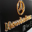 Custom indoor outdoor 3D car logo with brand name LED backlit metal letter light sign