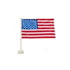 Wholesale New Design Light-emitting LED Car Flags With Thick Plastic Pole