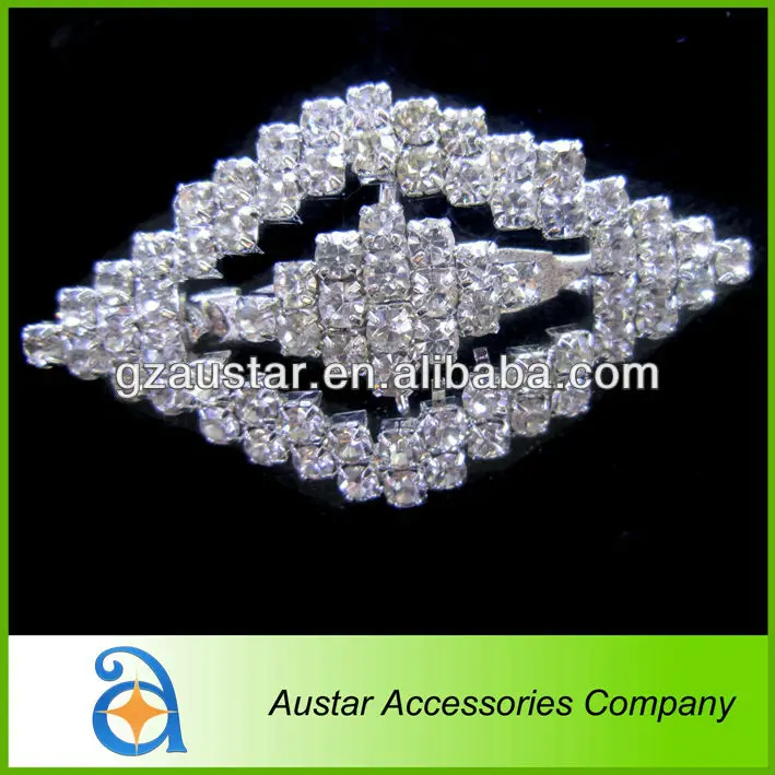 diamond shape custom rhinestone brooches pins,diamante brooch