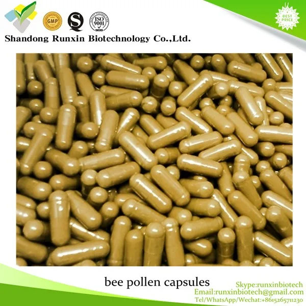 natural bee pollen extract bee pollen powder capsules bee