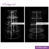 LCK167 high quality acrylic wedding 5 tier cake stand for cupcakes