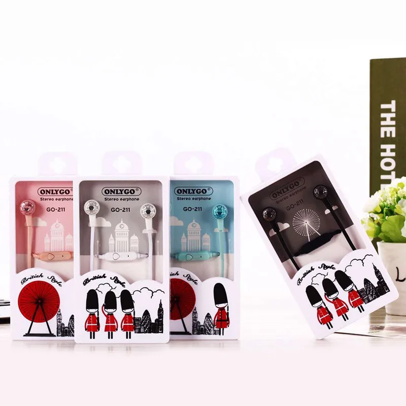 Newest Popular Design Gift Headphone Stereo Music Earbud With Mic - ANKUX.COM