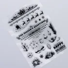 Merry Christmas deer stamp Clear Stamp for Scrapbooking Transparent Rubber DIY Photo Album Decor