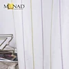 Unique design stripe germany style sheer curtain drapes for wedding